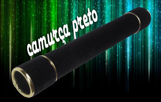 canudo camurça liso preto